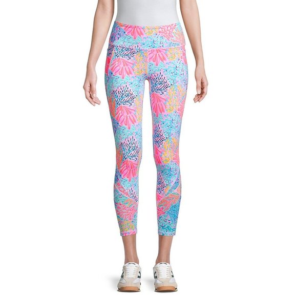NWT Lilly Pulitzer Weekender High-Rise Print Crop Leggings XS - Picture 3 of 5